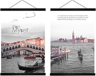 22 inch Wide Magnetic Poster Hanger Frame, 22x34 22x28 22x14 Wood Frame for Posters, Prints, Photos,