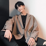 【Ready Stock】suits  Lelaki  blazer  Pakaian perniagaan  Fashionable and handsome  Mudah untuk sepada