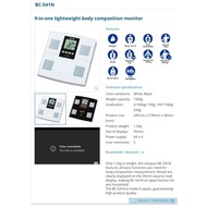 [FREE SHIP] TANITA BC-541N 9-in-one Lightweight Body Composition Monitor (JAPAN, AUTHENTIC/HERBALIFE