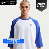 Nike Mens Sportswear Club 3/4-Sleeve Raglan Top - Game Royal [IF0756-480]