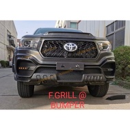 Toyota Hilux Revo Rocco Front Bumper WOLD Grill Fenfer Arch Fog Lamp Revo bumper grill Rocco bumper 4x4 Car Accessories