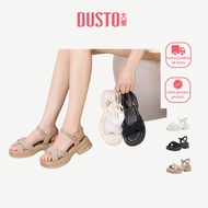 DUSTO High Heel Sandals Women Thick Sole Sandals Thick Heels Comfortable DW25X0200A
