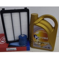 KIA SPORTAGE QL 2.0 (P) 15y-19y HYUNDAI TUCSON TL 16y-20y OIL FILTER+ AIR FILTER+ KOYOMA 5W40 FULLY 