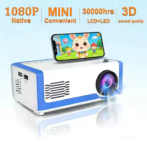 M1 Mini Portable Projector 30 Ansi 320X240P Home Theater Outdoor Movies Children's Toys Halloween Gi