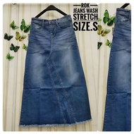 JEANS SKIRT /Wanita / RAWIS JEANS SKIRT / SPAN JEANS SKIRT LATEST/ JEANS SKIRT / LONG JEANS SKIRT SK