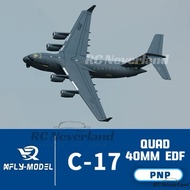 XFLY quad 40mm EDF C-17 Cargo plane 4S PNP remote control model aircraft kapal big sizr rc