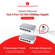 Original Used 5 Port 10/100/1000Mbps Gigabit Ethernet 5-12V Hub Switch