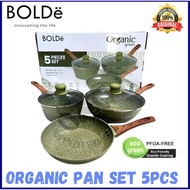 Bolde Super Pan Organic Green Set 5 Pcs / Bolde Organic Green Cook