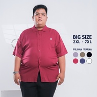 KEMEJA Shirt Men's SizeBIG Short Sleeve Premium Men's Shirt Jumbo Size XXL 3XL 4XL 5XL 6XL 7XL B