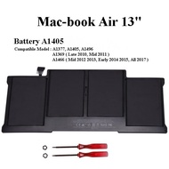Battery A1405 For Mac-book Air 13" A1369 A1377 A1405 A1466 A1496 Laptop Notebook A1369 Mid 2011 / A1