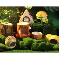 Hamster hideout ceramic.Hamster nest hiding house, sleeping nest cooling summer heat.