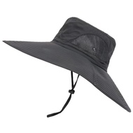 Mens Fishman Wide Brim Hat Sunshine UV Protective WaterProof Big Bucket Hat Cap Hiking Capming Beach Holiday Boonie Hat