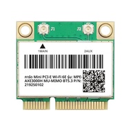 WiFi 6E 5374Mbps Mini PCI-E WiFi การ์ด AX210 BT 5.3 Tri Band 2.4G/5G/6Ghz 802.11AX เครือข่ายไร้สายสํ