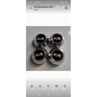 XXR chrome universal racing rim cap, foot diameter 6cm, cap diameter 6.5cm