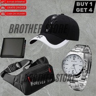 Simple Men's Sling Bag/Waistbag Bundling Package 4In1 & 3In1 Buy a Sling Bag and Get a Free Cool Hat
