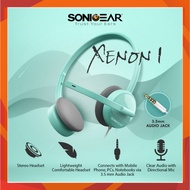 SONICGEAR XENON 1 STEREO WIRED HEADPHONE WITH MICROPHONE | PORTABLE LIGHT WEIGHT | 1 YEAR WARRANTY
