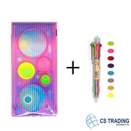 Magic Ruler Drawing Set + 8 Colour Ball Pen
