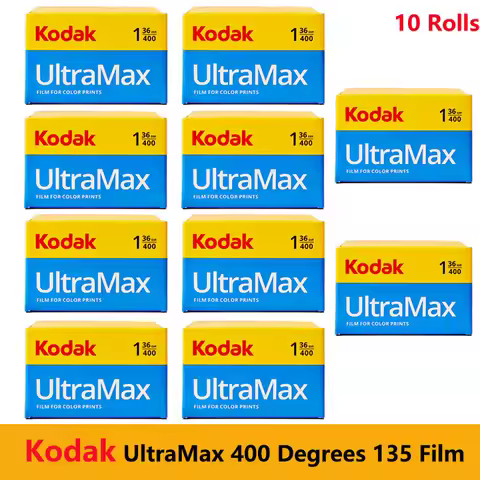 Kodak UltraMax 400 Degrees 1/2/3/5/6/10 Roll135 Color Film C41 Flushing 36 Exposure Per Roll For M35