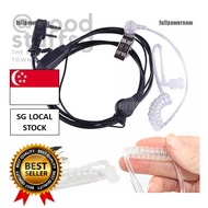 [SG FREE 🚚] FBI Style Headset Earphone Earpiece Mic Security Radio Walkie Talkie Pro 2 Pin