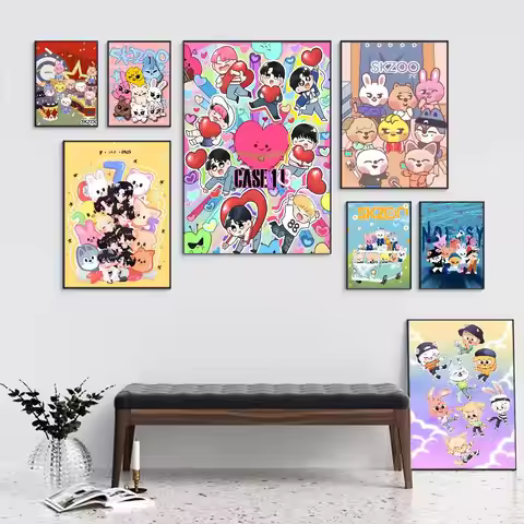 Kpop Stray--kids S-skzoo Classic Movie Good Quality Prints And Posters Whitepaper Prints Posters Art
