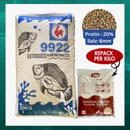 [10KG] [9922] [REPACK] MAKANAN IKAN PEMBESARAN 6MM FINISHER FISH PALLET TALAPIA, KELI, KELAH, PUYU