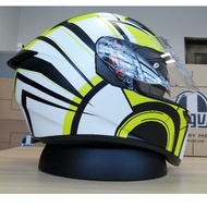 AGV K3-SV Multi Aisa Avior Matt White / Lime AGV Helmet Original
