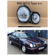 ไฟหน้าข้างขวาเบนซ์ตากลม Mercedes-Benz e320 w210 โฉม2 ไฟเป็นงานแท้มือสอง