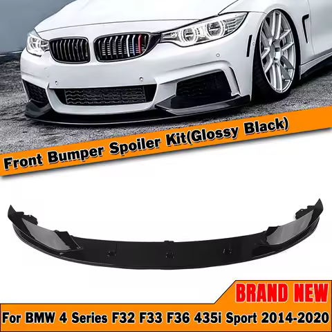 For BMW F32 F33 F36 4 Series M Sport 2014-2020 420i 430i 435i 420d M440i Gloss Black/Carbon Fiber Lo