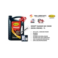 GRANTT QUASAR 15W40 CI-4/SL (7L) 4X4 QUASAR DIESEL ENGINE OIL 100%ORIGINAL