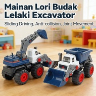 Lori Budak Lelaki Mainan Excavator Truck Dumper Car Toys Lori Mainan Jengkaut Truck