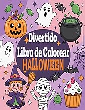 Divertido Libro de Colorear Halloween: Dibujos de Halloween bonitos y aptos para niños, tanto para n