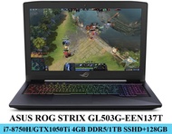 Asus Rog Strix i7 Gen 8 ram 24Gb Gaming Laptop high end specs Gtx Graphic 1050 DDR5 win 11 pro Ssd