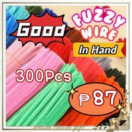 300Pcs DIY Multicolour Fuzzy Wire Bouquet Material Twisted Stick Craft Flower Children Handmade Toy