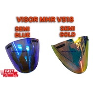 VISOR MHR V518 VISOR SEMI GOLD SEMI BLUE #MHR#V518#VISOR#
