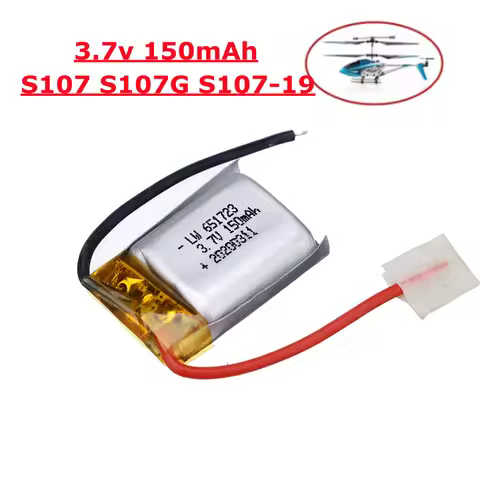 3.7V 150mAh Lipo Battery 651723 For Syma S107 S107G S107-19 Skytech M3 RC Airplane Helicopter Drone 