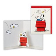 【缺貨中】全新 日本 hallmark 史努比 snoopy 多用途 立體 生日卡 卡片 賀卡 32233