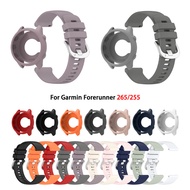 Soft Silicone Strap + Case For Garmin Forerunner 265 255