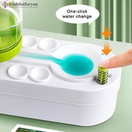 Wishlistforyou Paint Brush Cleaner Watercolor Brush Rinser with Drain Cleaner Rinse Cup Paint Water 