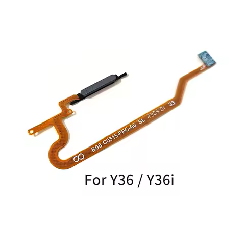 For Vivo Y36 Y36i Power Button Fingerprint Sensor Flex Cable Repair Parts