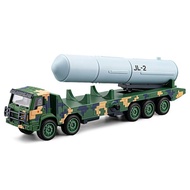 Alloy Military 1: 50 Giant Wave DF Missile Car Sound Light Pull Back Children's Toy Model Ornaments
