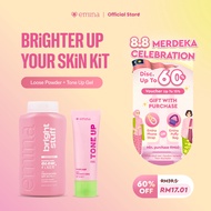 [8.8 DEALS] [CNY SALE] Emina Brighter Skin Kit - Tone Up Gel and Loose Powder