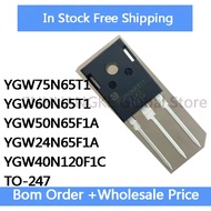 5Pcs YGW75N65T1 YGW60N65T1 YGW50N65F1A YGW24N65F1A YGW40N120F1C TO-247 Chip In Stock Wholesale