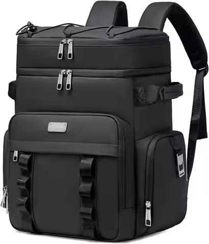 Insulated Cooler Backpack,Double Deck Waterproof Soft Cooler Bag,Backpack Coolers Leak Proof Lunch B