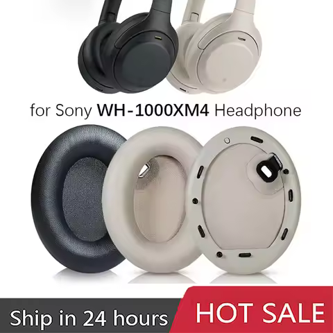Replacement Ear Pads Cushions for Sony WH-1000XM4 Headphone Soft Memory Foam Pads 1000 XM4 1000XM4 E