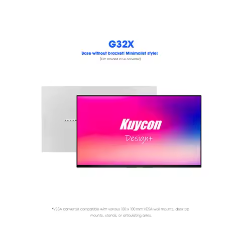 Kuycon G32X 6K All-aluminum 6106x3384 PC SCREEN 32 Inch Monitor Glossy Screen Matte Soft Light Displ