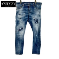 Dsquared2 S74LB1366 靛藍色性感扭結修身牛仔褲 48碼 [二手]