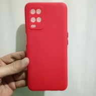 oppo a54 case softcase silicon macaron case casing oppo a54 - merah