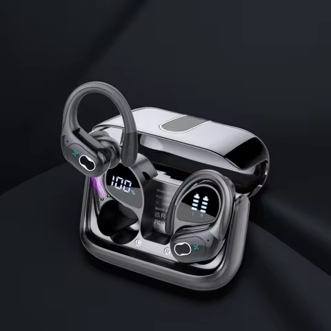 Wireless Earbuds Bluetooth 5.4, 75H Playtime Hi-Fi Stereo Deep Bass, ENC Mic IPX7 Waterproof Earhook