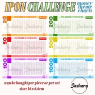 PESO BILLS IPON CHALLENGE CHART (printed money themed ipon challenge charts)