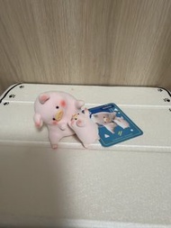 Lulu the piggy 正品罐頭豬LuLu豬經典二代2母子豬盲盒手辦露露豬可愛小豬擺件連卡